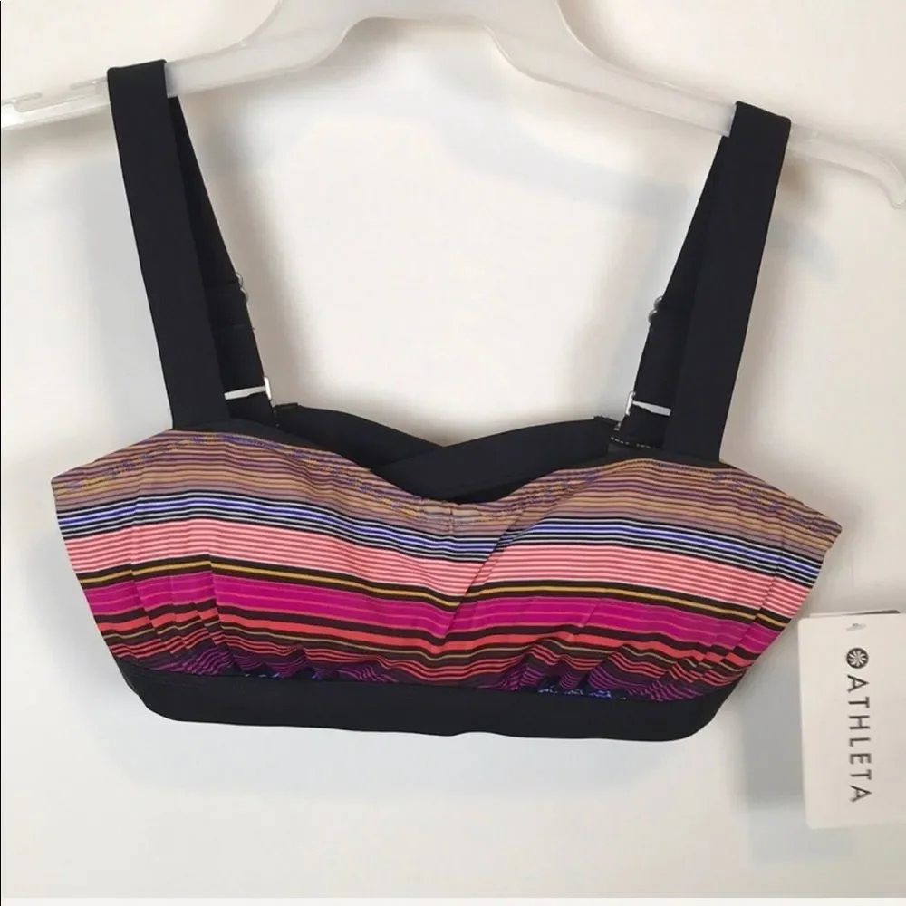 Athleta Capri Stripe Pura Bikini Top NWT